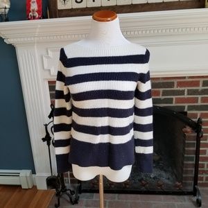 $5 Item! Navy Stripe Waffle Knit Sweater